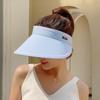 Sun Protection Hat for Women, Foldable Sunshade, Summer Outdoor Travel, Beach Fashion, Anti-ultraviolet Empty Top Hat