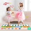 Coolplay 110x36cm Musical Piano Mat for Kids Toddlers Floor Keyboard Dance Mat with 8 Animal Sounds Baby Mat Educational Toys WBL