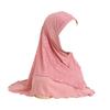 Women Lace Headscarf Hat Solid Color Breathable Turban Hat Chiffon Long Scarf Hat Stretchy Head Wrap