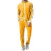 "Men's Velvet Sweatsuit Set, Casual Jacket Pants Tracksuit Set" z 2025