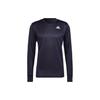 SS23 Solid Color Long Sleeve Round Neck Sports T-Shirt Men Tops Black HB7443