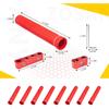 12pcs Spark Plug Wire Separator Divider & 8pcs Spark Plug Wire Boots Protector Heat Shield Sleeve, Aluminium Alloy Engine Spark Plug Wire Divider