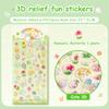 Милые креативные 3D рельефные наклейки Наклейки для канцелярских товаров в виде дневника своими руками Милые эстетичные наклейки для декора Забавные водонепроницаемые наклейки