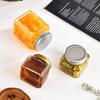 Восьмигранная прозрачная стеклянная банка для приготовления пищи и хранения фруктов, большой емкости, пищевого качества, герметичная и подходит для приготовления на пару.