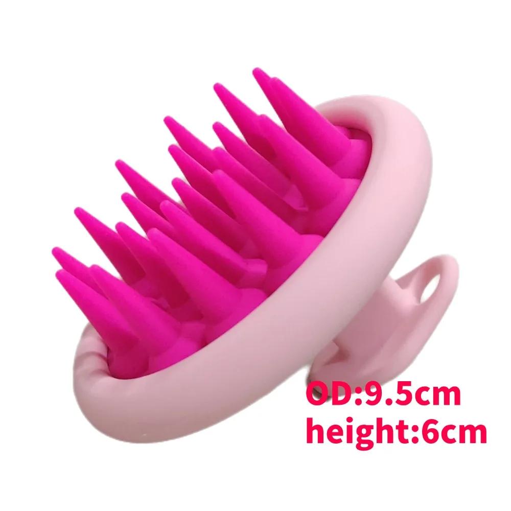 Silicone Shampoo Brush Hair Massager body scrubber Head Scalp Massage Comb Body Massage scrubber Bath Salon Hairdressing Tools
