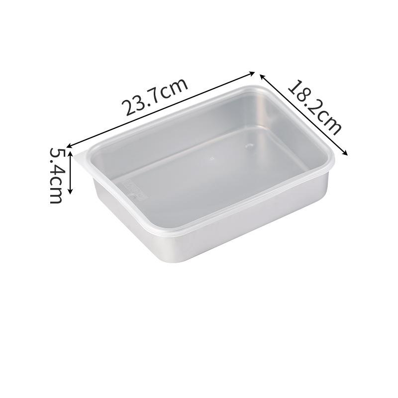 Ящик для хранения в холодильнике из нержавеющей стали, органайзер для свежести, пищевой контейнер с видимой крышкой, кухонные принадлежности для фруктов и овощей