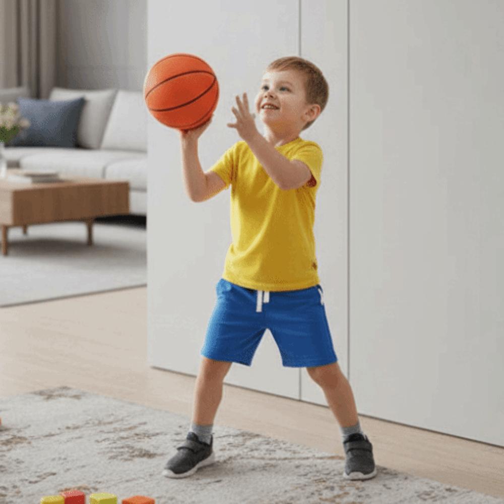Cartoon Animal Baby Basketball Toy Set No-Drill Installation Kids Basketball Set Outdoor Sports