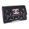 AP3813_B15723_94305 Card Case Black Lambskin Women