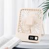 Portable Table Fan Desk  7H Timing Ultra Quiet Small USB Rechargeable Cooling Fan 5 Speeds Powerful Wind Offices Home Fan