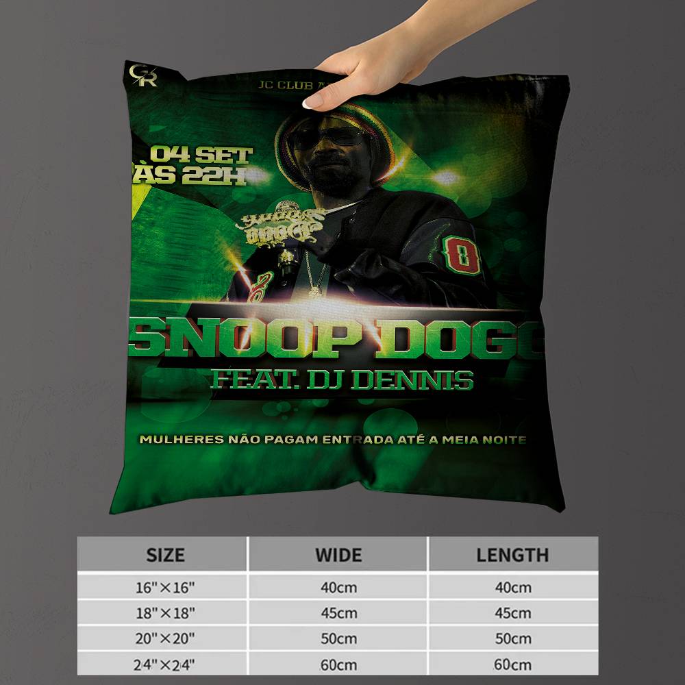 HipHop Rapper SSnoop DDogg cm Cushion Cover Pillow Cover Decor Pillowcase Home Pillowcase for Couch Pillow