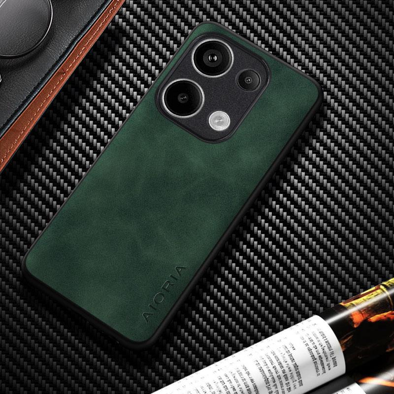 Кожаный чехол для Xiaomi POCO M6 M5S M5 M4 M3 Pro, шелковистый прочный матовый чехол для poco m6 pro, чехол Funda