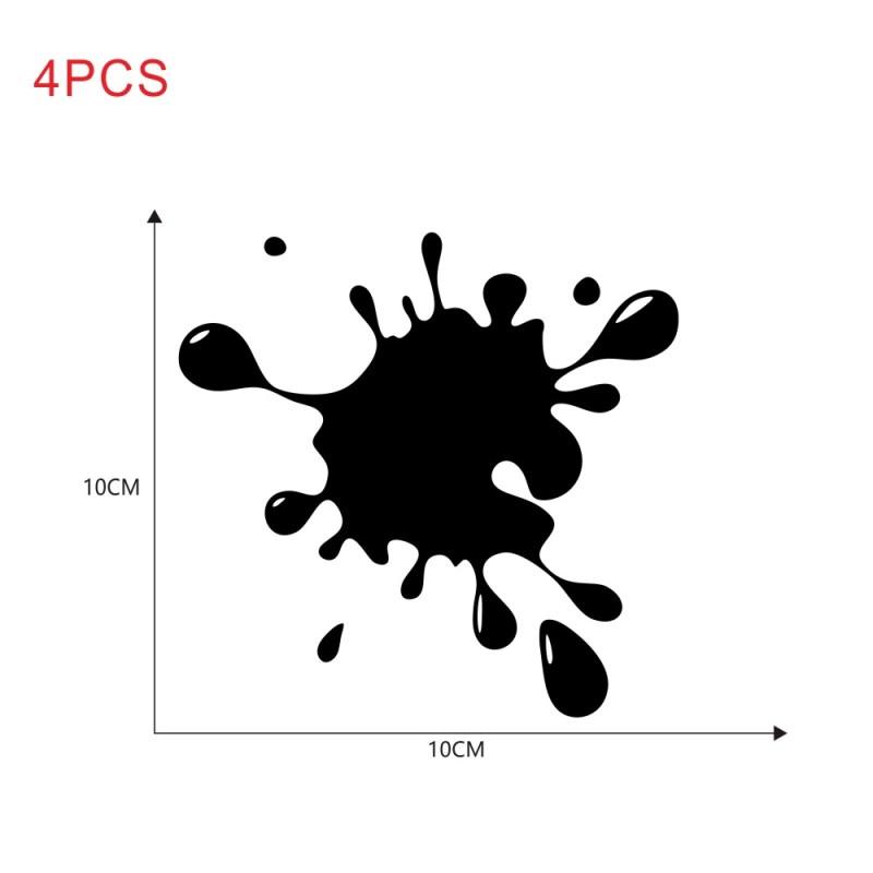 4 шт. забавные наклейки для автомобиля в форме капель воды виниловая наклейка автомобильные наклейки для автомобиля, бампера, окна автомобиля