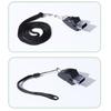Football Whistle Crisp Sound Durable Convenient Adjustable Basketball Whistle With Lanyard Finger Clip For Emergency
