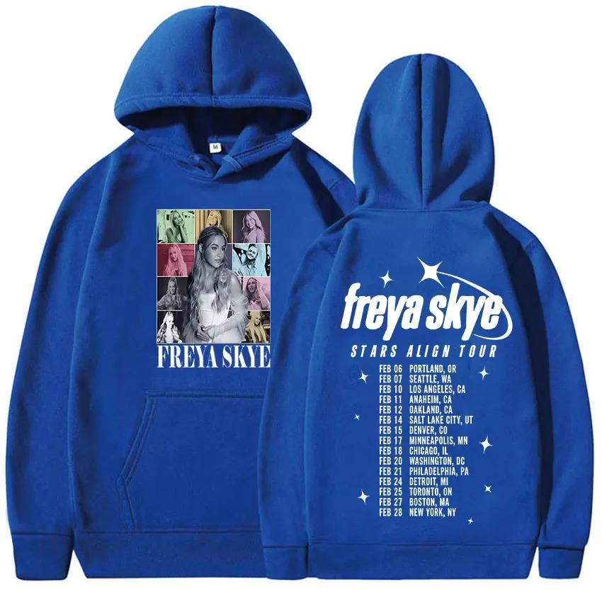 Freya Skye Graphic Hoodie Men Women Casual Oversized Sweatshirt High Quality Hoody Streetwear Y2k Pullover Tracksuit Female Male Clothing