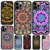Цветочная Мандала Цветочный Чехол для Телефона Для iPhone 17 Air 15 16e 14 13 Pro Max Coque 12 11 Pro Max PLUS чехол