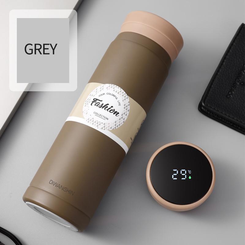 Интеллектуальный светодиодный дисплей температуры Мини-прекрасная изолированная чашка для воды из нержавеющей стали