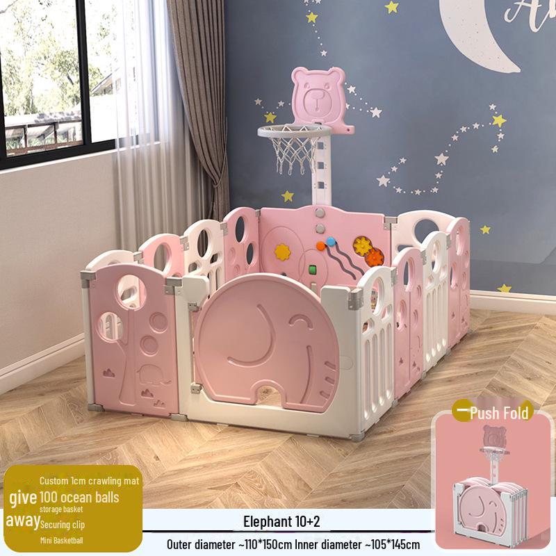 Детский безопасный складной манеж с ковриком для ползания для младенцев и малышей