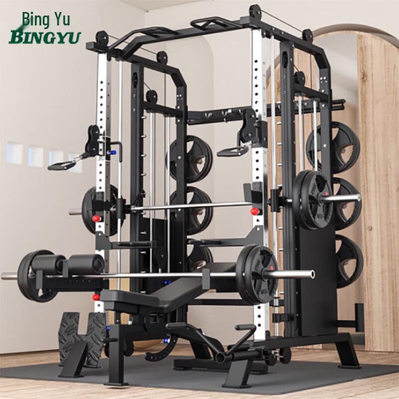 Bingyu All-in-One Smith Machine & Squat Rack Home Gym