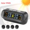 Solar/USB Powered Car TPMS Auto Security Alarm Systems 4 Sensors Digital LCD Display Tyre Temperature Monitor Tire Pressure Monitoring System
