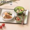 Made in Luxurious Japanese Paulownia Champagne Gold SL x 28cm x J-kitchens Placemat, Japan, Tray, Wood, Aqua, (40cm 2.3cm)
