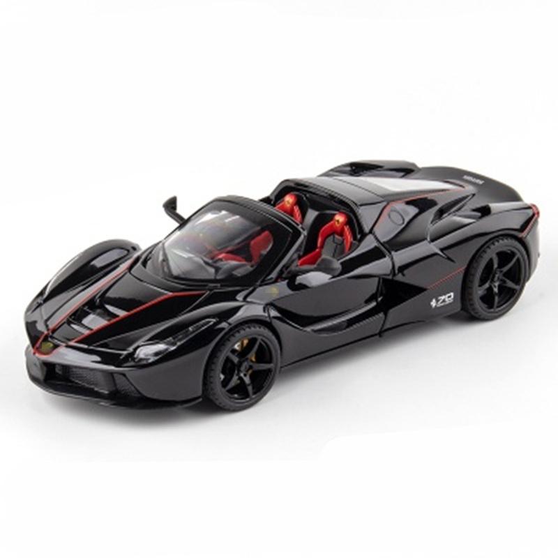 1/24 Laferrari Alloy Open Sports Car Model Diecasts & Toy Vehicles Metal Car Model Simulation Sound and Light Kids Gift