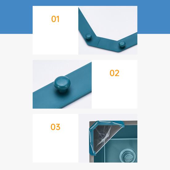 1 комплект, сетка для фильтра для раковины, треугольная рамка, угловая сетка для фильтра, одноразовая корзина для слива мусора для домашней кухни