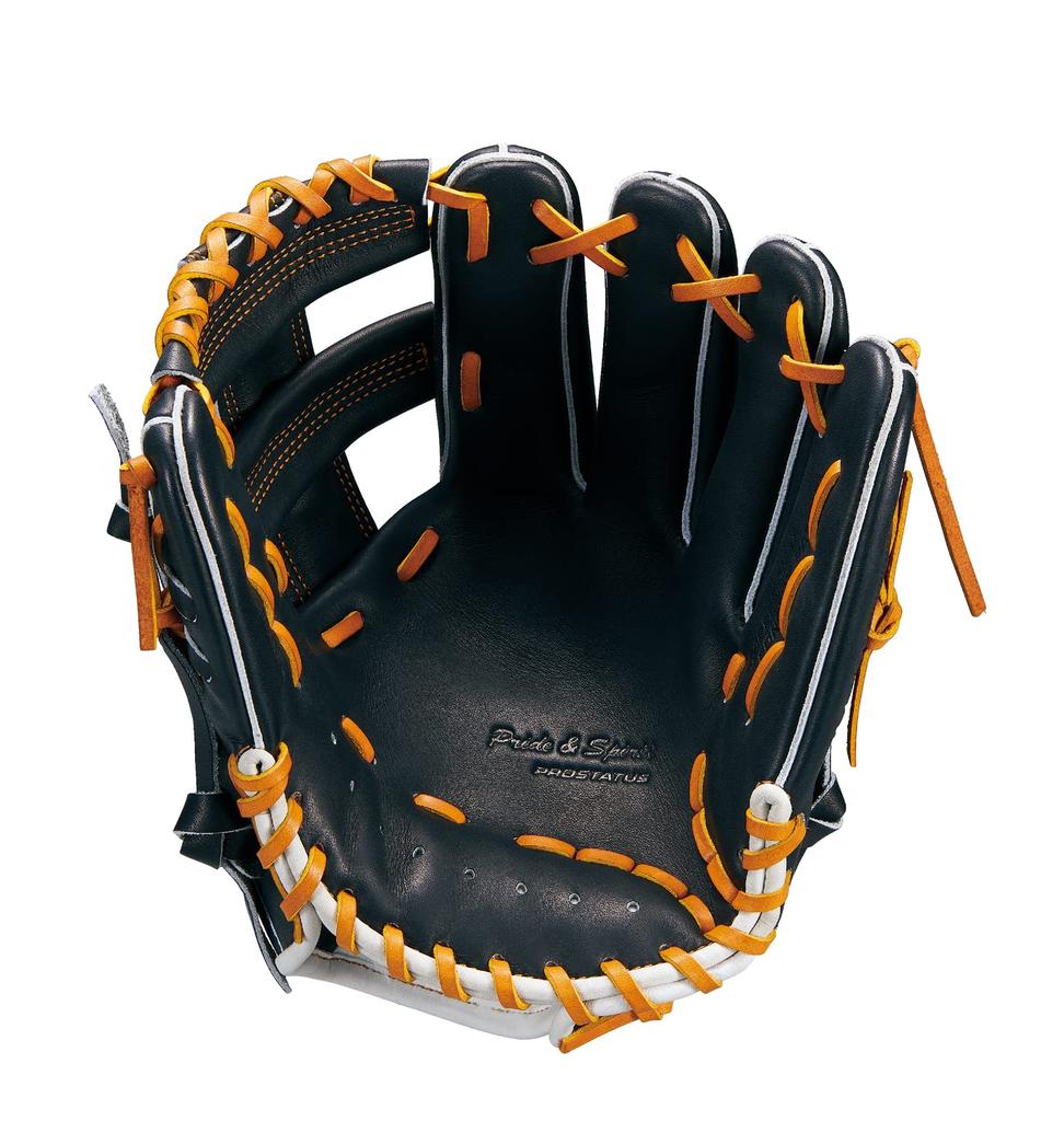 Мягкая бейсбольная перчатка ZETT Prostatus Shogo Nakamura Player Type Black x White для правых метателей