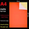 A4 Glossy/Matte Color Self-Adhesive Stickers for Inkjet & Laser Printing
