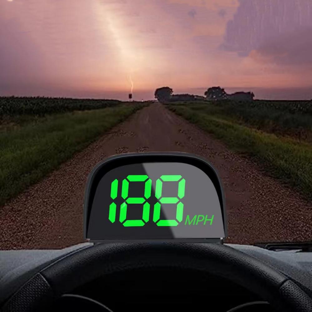 Универсальный GPS проекционный дисплей спидометр одометр зеленый шрифт цифровой спидометр мили в час