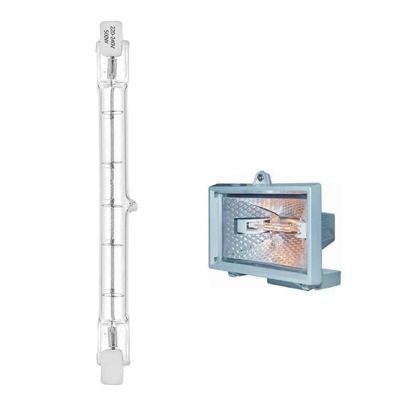 1 шт. 100/200/300 Вт галогенная лампа 118 мм двухцокольная линейная галогенная лампа R7S