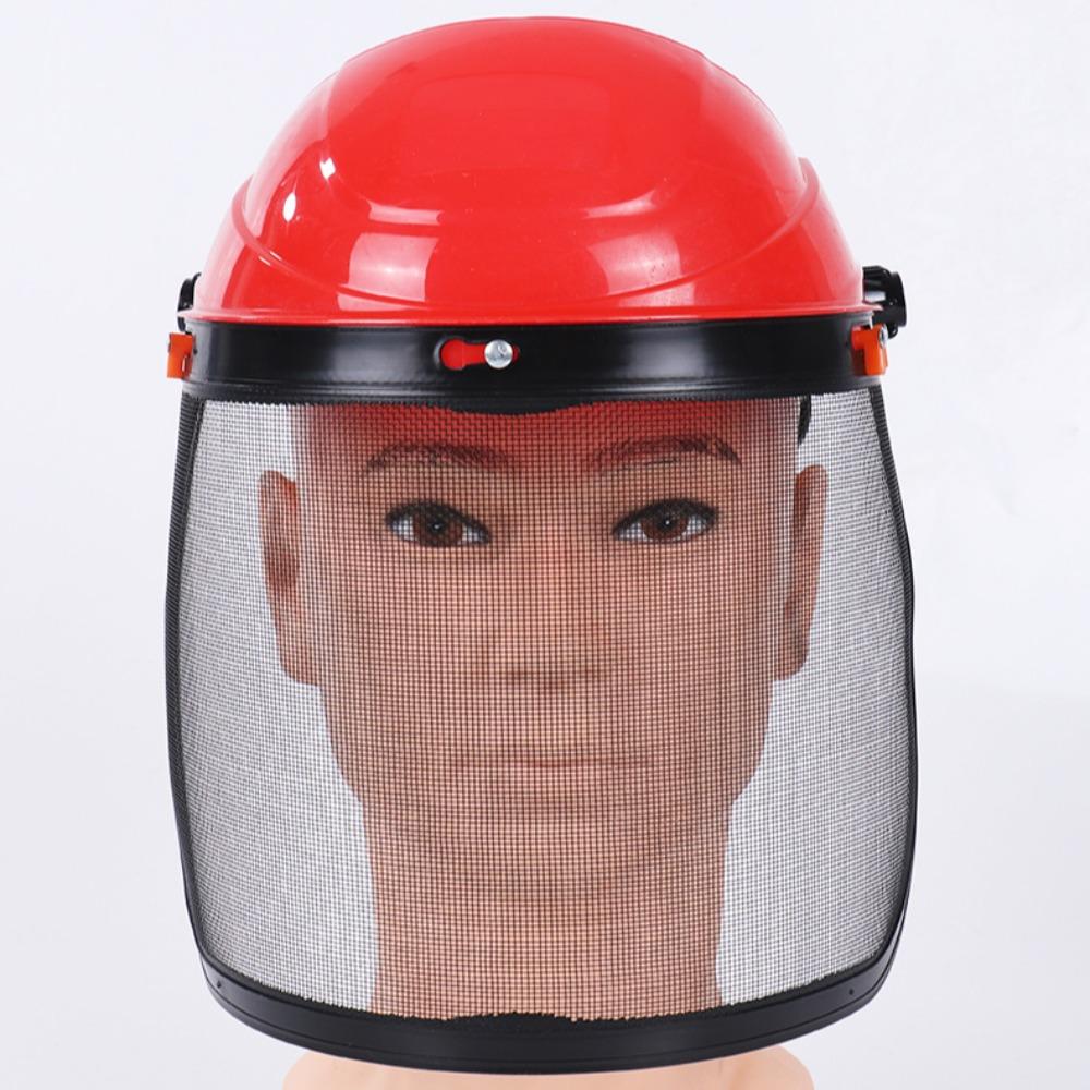 Splash Prevention Mesh Face Shield Adjustable Protective Mask New Chainsaw Helmet  Outdoors