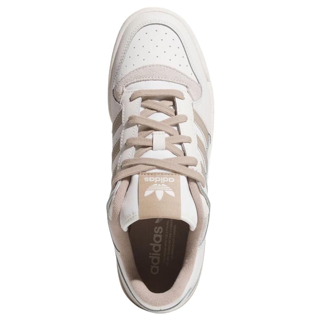 Adidas Оригинальные Кроссовки для скейтбординга FORUM CL Низкие Унисекс Белый Светло-коричневый JQ1536