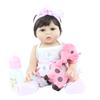 BZDOLL 48 CM Full Body Vinyl Reborn Doll Like Real 19 Inch Princess Babies Birthday Gift Girls Bathe Play House Toy
