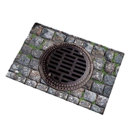 Yousheng 3D Optical Illusion Floor Mat Non-Slip Vision Rug Realistic 3D Carpet for Living Room Bedroom Bathroom Hallway Easy Care Decorative Rug