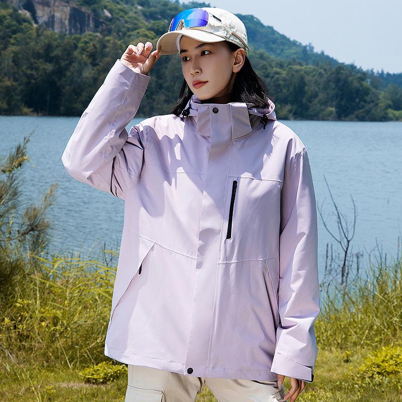 Куртки для мужчин, куртки три в одном для женщин, ветрозащитные и водонепроницаемые скрытые куртки, куртки для альпинизма