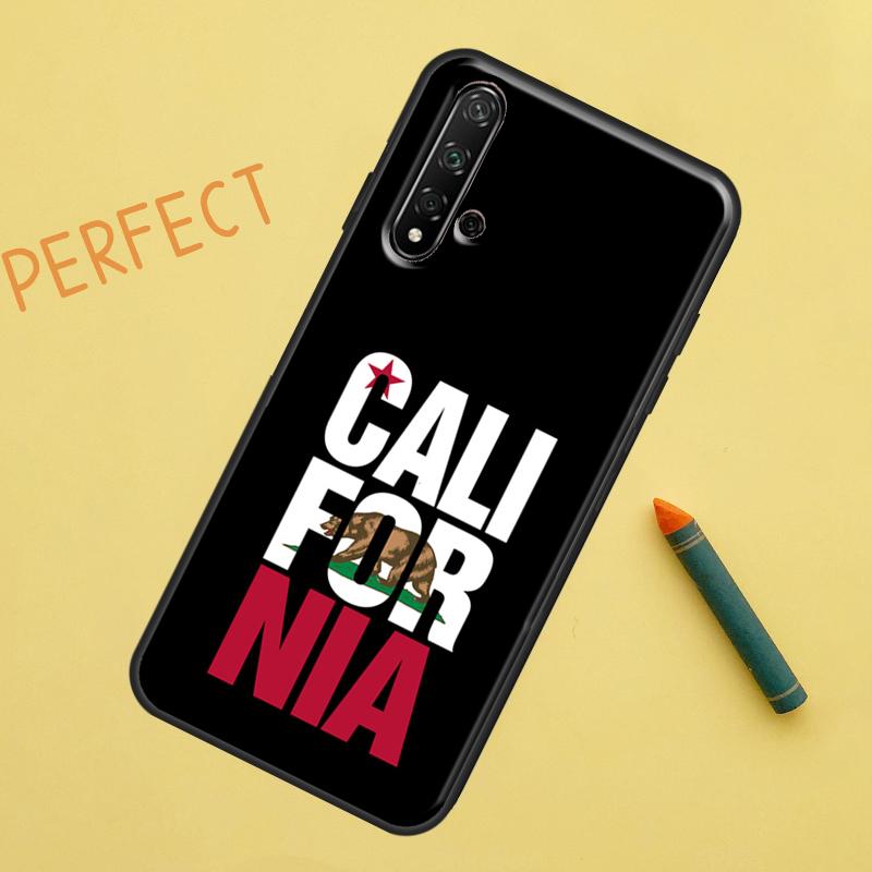 Чехол с флагом Калифорнии для Huawei Nova 9 10 SE 11i 8i 7i 3i Nova 5T Y60 Y61 Y70 Y90 P20 P30 P40 Lite P60 Pro