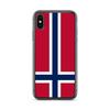 Coque iPhone - Norvège - Drapeau - Souple - Multicolore - Compatible iPhone X