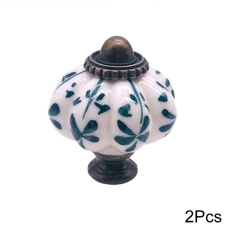 1 шт. ручка в форме тыквы кухонная мебель фурнитура керамическая ручка для шкафа дверца одно отверстие для ящика