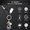 CALLARON Key Holder Ring Mount Fuji Cherry Blossom Amulet Stylish 2-Piece Set Japanese Souvenir Metal Specification Bell Traditional Cute Japan Gift
