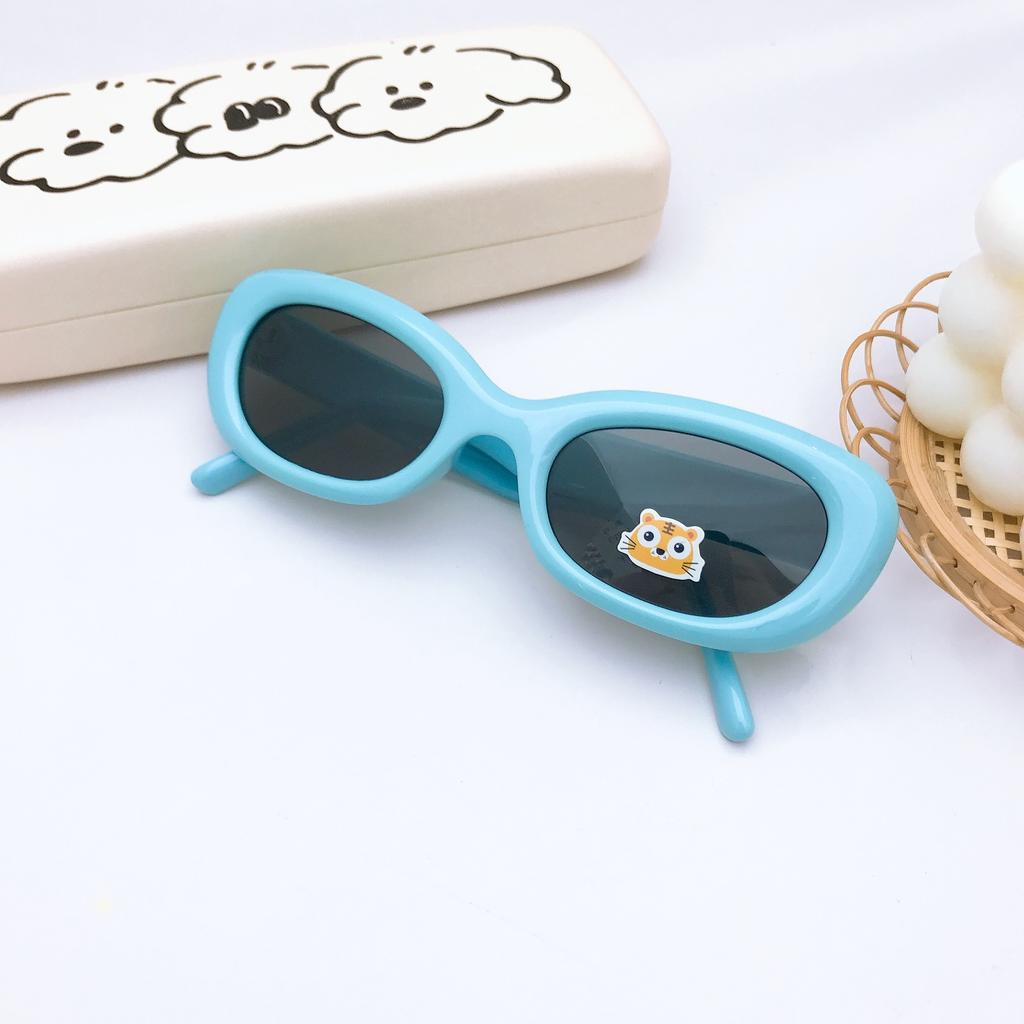 Stylish And Simple Oval Small Frame Children'S Sunglasses Silicone Polarized Baby Sunglasses Sun Protection Boys And Girls Glasses