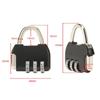Padlock 3 Digit Password Lock Zinc Alloy Backpack Zipper Lock Dormitory Cabinet  Lock  Home