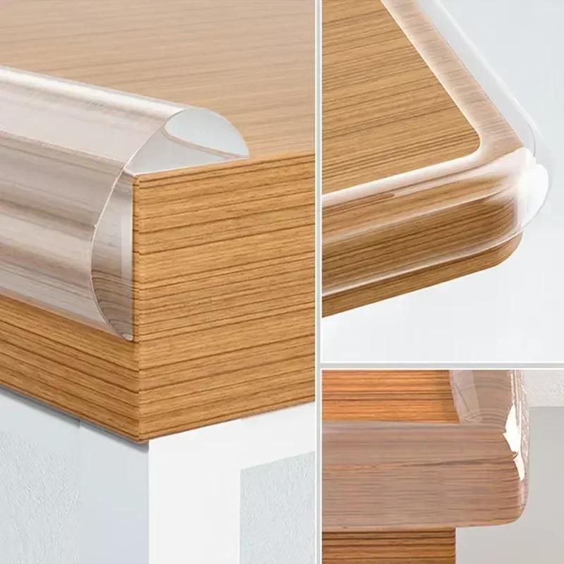 1PC 2m/78.74inch Guard Furniture Corner Protector Strip Self Adhesive Transparent Kids Collision Proof Soft Bumper Baby Safety