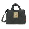 SNOOPY 2Way Quilted Mini Shoulder Tote Bag Black