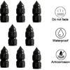 8PCS Spike Tire Valve Stem Caps, Aluminum Alloy Pointed Air Valve Covers, Universal Dustproof Car Wheel Valve Caps for Cars, Trucks, SUVs,
