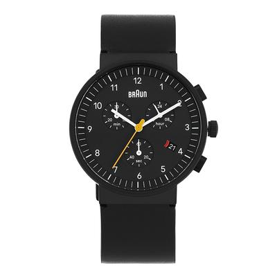 Классические унисекс кожаные часы Braun Bn0035bbkbkg