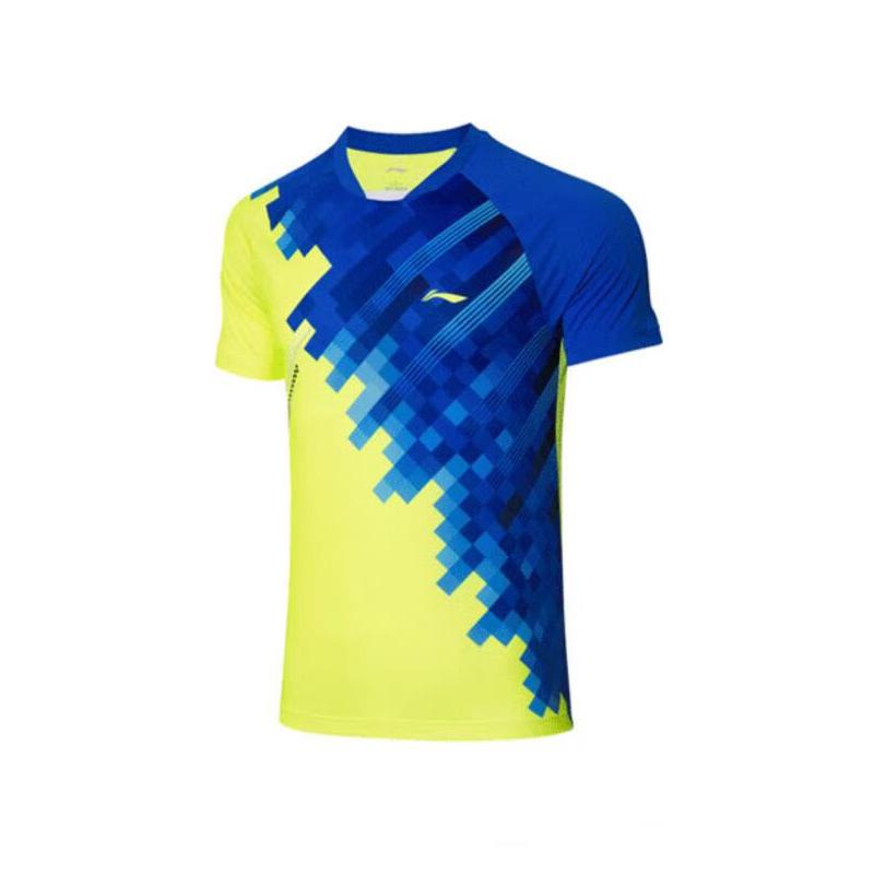Мужская футболка для бадминтона Li Ning Неоново-зеленая AAYR195-2
