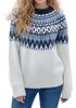 Women's 2026 American Style Color Block Sweater - Trendy Fashion Knitwear