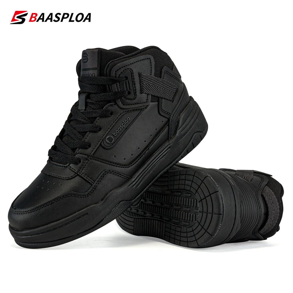 BAASPLOA Women Winter Sneakers New Fashion Plush Leather Walking Shoes for Woman Warm Casual Sneakers Non-Slip Shoe 2023