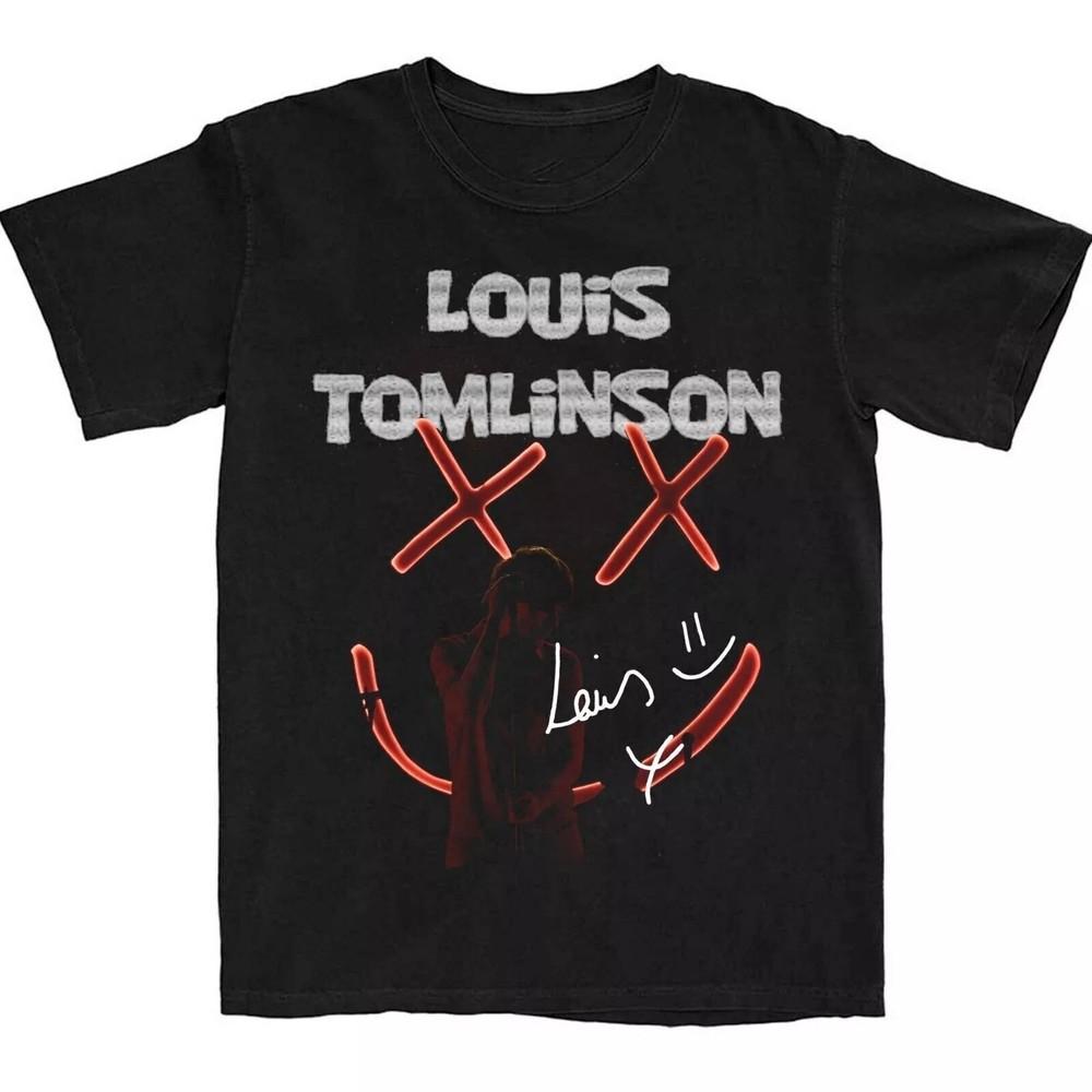 Фирменная футболка The Greatest Louis Tomlinson Классическая черная Унисекс S-5XL VE517 Унисекс Футболка