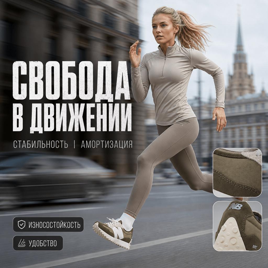 New Balance Кроссовки унисекс 327 Military Green MS327DC